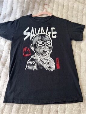 Savage Graphic Black Short Sleeve Tee